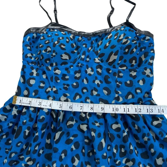 Nine Bird Blue & black mini w/ faux leather Size Medium - Picture 6 of 10